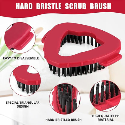 1 Pack Scrub Brush Replacement Head for O Cedar EasyWrin Spin Mop 1 Tank System, Spin Mop Replace Head Base, Shower Floor Scrubber, Hard Bristle Cleaning Brush for Bathroom Kitchen Wall Tile