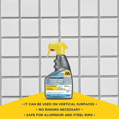 FILA Surface Care Solutions, HYBRID & EPOXY PRO, Instant Cleaner for Fresh Epoxy Grout residues, Grout Cleaner to use during Installation, Clean your Epoxy Floor Kit Tools after Epoxy Flooring, 24oz.