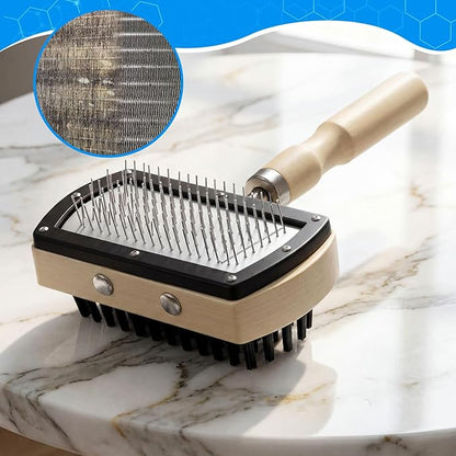 8 Pcs Air Conditioning Fin Cleaner Set HVAC Coil Cleaning Brush Condenser Fin Straightener Evaporator Coil Cleaner AC Comb Condenser Split Cleaning Kit Fridge Radiator Tool (Beige,Wood)