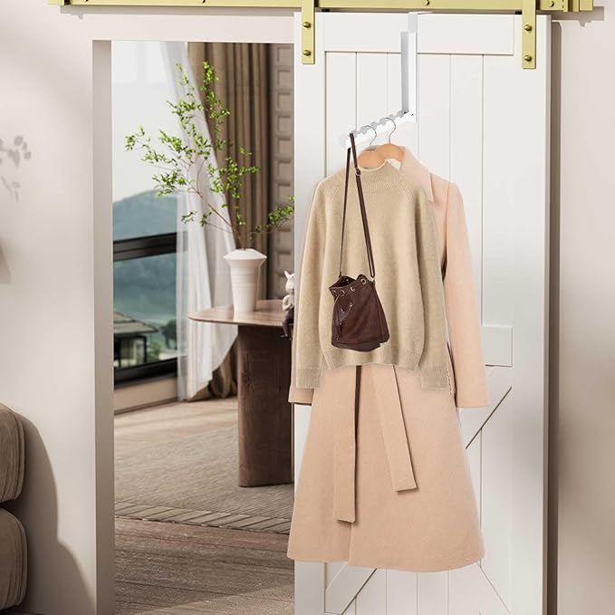 Over The Door Clothes Hanger Drying Rack Clothing,2 Pack Laundry Drying Rack Wall Mount,Portable Folding Hanging Coat Hook for Clothes/Towel/Hat for Laundry Room/Bathroom/Bedroom/Washroom/Travelling