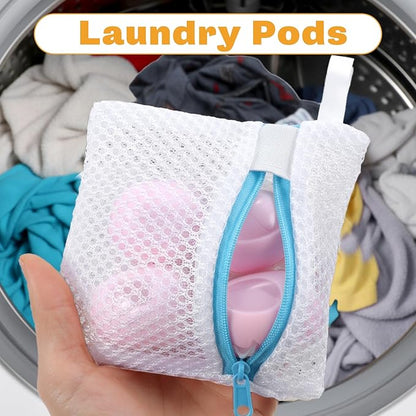 5PCS Laundry Pod Anti-Sticking Bags, Reusable Storage Protective Bags Small Laundry Bag for Detergent Pods & Scent Beads Durable Dissolution Protection