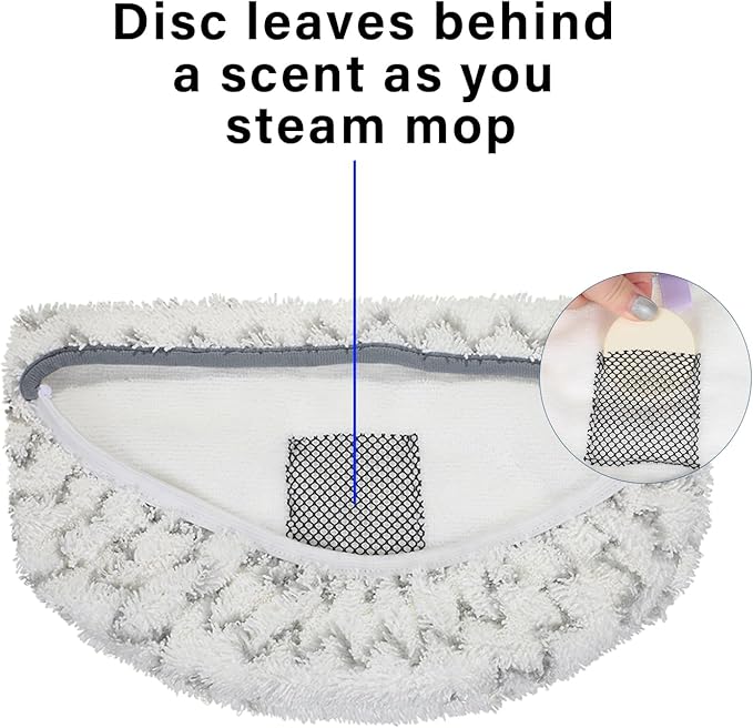 Maitys 24 Pcs Fragrance Discs Replacement Steam Mop Scent Practical Fragrance Compatible with Powerfresh and Symphony Series, Compatible with Model 1940, 1806 and 1132(Fresh Fragrances,24 Pcs)