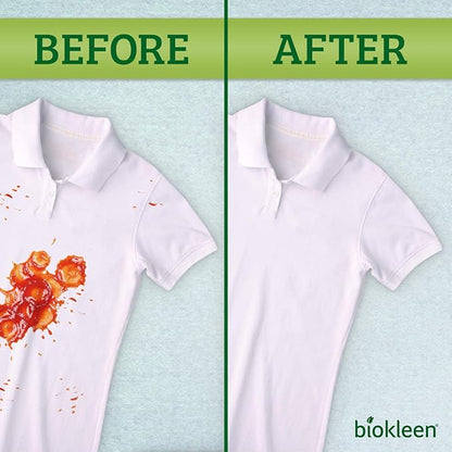 Biokleen Bac-Out Stain+Odor Remover, Destroys Stains & Odors Safely, for Pet Urine, Laundry, Diapers, Wine, Carpets, More, Eco-Friendly, Non-Toxic, Plant-Based, 32 Ounces (Pack of 2)