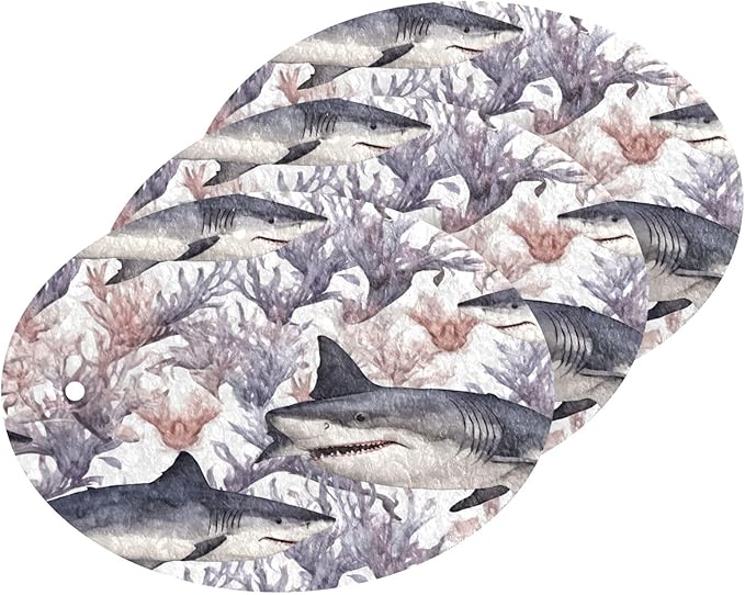 Shark Kitchen Scrub Sponges, Pop-up Kitchen Cleaning Sponges Reusable Dish Washing Sponges for Bathroom Household Cleaning 3 Pack - Non Scratch Scrubber