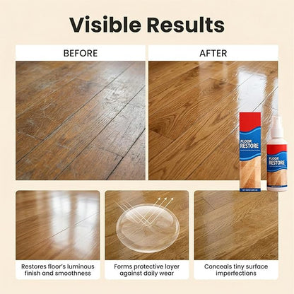 100ML Multi-Floor Polish & Restorer, Effective Stain Remover & Scratch Concealer for Home Floors