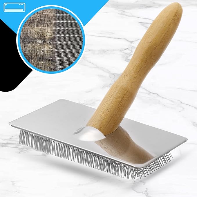 8 Pcs Air Conditioning Fin Cleaner Set HVAC Coil Cleaning Brush Condenser Fin Straightener Evaporator Coil Cleaner AC Comb Condenser Split Cleaning Kit Fridge Radiator Tool(Wood,Bamboo)