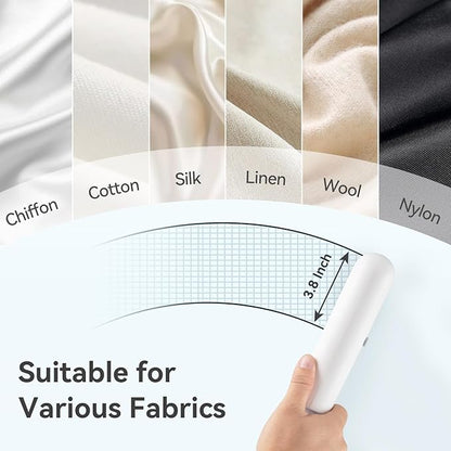 olayks Handheld Steamer for Clothes,Fashion Portable Handheld Garment Steamer, 15S Heat Up, Travel Mini Steamer ＆ Iron 2 In 1, 1.1lbs, Fabric Wrinkle Remover for Home Travel, White,120V