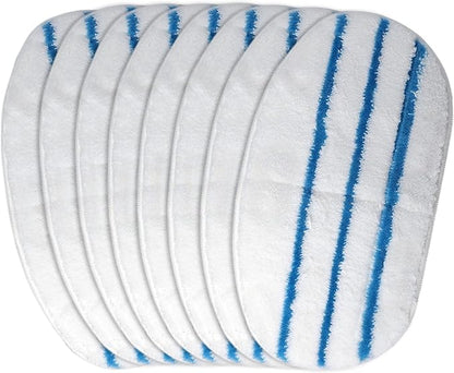 8 Pack Steam Mop Pads for PurSteam ThermaPro 10-in-1 Steam Mop Washable Reusable Pads by Flammi
