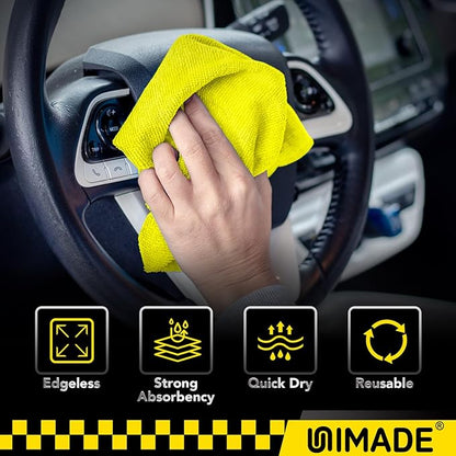 Microfiber Cleaning Cloth, 200PK Reusable Shop Rags Bulk Microfiber Cleansing Cloth Lint Free Cleaning-Towel for Car Kitchen Automotive Bar Mechanic Restaurant Garage,11.5"x11.5",Multicolor