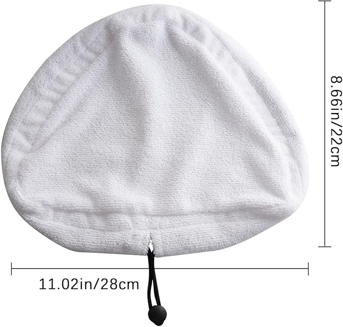 3Pcs Triangular Steam Mop Replacement Pads, Washable Microfiber Cleaning Pads 11.02 x 8.66 Inches