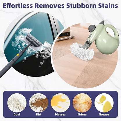 LOVECO 8 Pack Universal Steam Cleaner Accessories, Reusable Steam Shot Attachments, Steam Mop Pads, Handheld Steamer Washable Cloth - 8 Coral Cloths + Laundry Bag