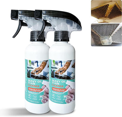 Heavy Duty Cleaner and Polish, Non-Scratch, Sciasi Kitchen Cleaner, All Purpose Cleaning Spray For Range Hoods, Countertops, Ovens, and Appliances, 2PCS