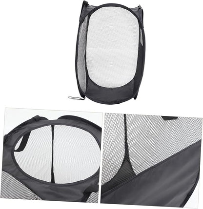 GLEAVI -resistant Folding Laundry Hamper Mesh Pop up Basket Large Capacity Clothes Organizer Storage Pouch