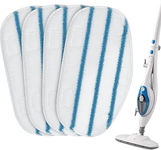 Steam Mop Pads Compatible with PurSteam ThermaPro 10-in-1 and ThermaPro 211 Steam Mop Cleaner Microfiber Pur steam Mop Replacement Pads Washable Reusable Steam Mop Pads for Steamer Floor Cleaning