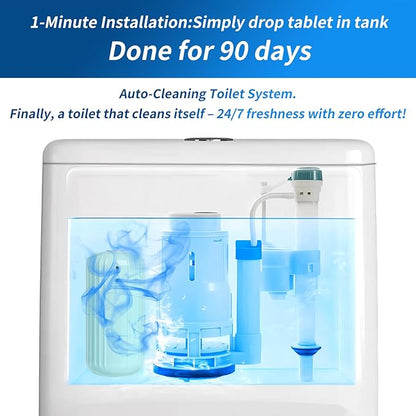 3Pcs WTWD Automatic Toilet Cleaner - Prevents Hard Water Stains, Reduce Scrubbing, Toilet Tank Cleaner, Automatic Toilet Bowl Cleaner, Magic Bottle Design for Stain-Free Hands, Septic Safe