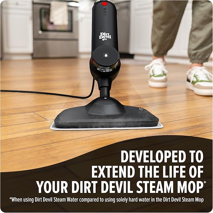 Dirt Devil 32 oz Steam Water, For Sealed Hard Surfaces, Compatible with Steam Mops, Demineralized Scented Water, AD31401 (Pack of 2)