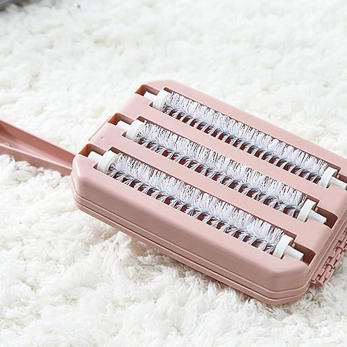 2X Carpet Cleaner Brush Sweeper Dirt Handheld Sofa Bed Pet Hair Debris Dirt Fur Roller Brush Household Cleaning Tool