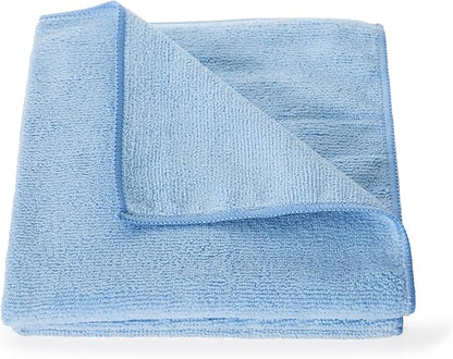 Poli Glow® 320 GSM Microfiber Towel – 16×16 in, 80/20 Polyester-Polyamide Blend, Overlock-Stitched Edges – Scratch-Free, Highly Absorbent Detailing Cloth for Auto, Marine & Home