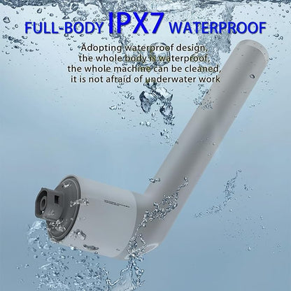 Electric Spin Scrubber,Bathroom Cleaner Brush with Full-Body IPX7 Waterproof,Shower Scrubber with Long Handle,Power Cleaning Brush with 9 Brush Heads,Cordless Scrubber for Kitchen,Tub,Tile,Galss,Floor
