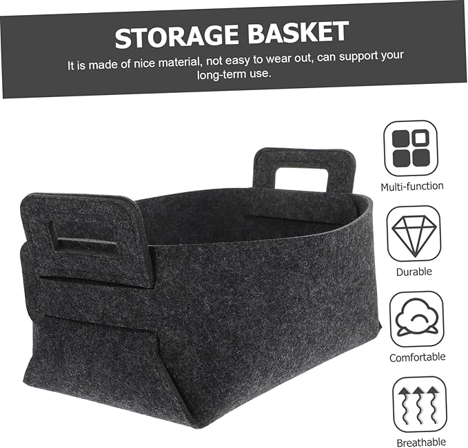 Mobestech Woven Laundry Basket for Storage Capacity Foldable Bathroom Storage Organizer Baskets for Shelves
