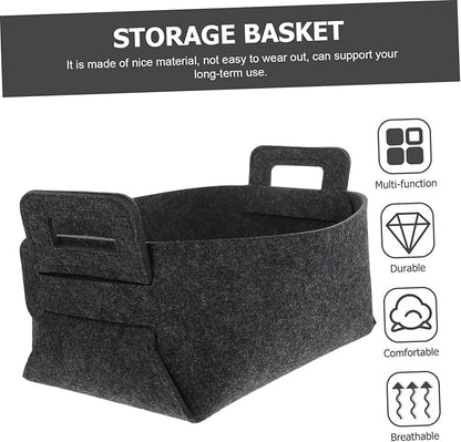 Mobestech Woven Laundry Basket for Storage Capacity Foldable Bathroom Storage Organizer Baskets for Shelves