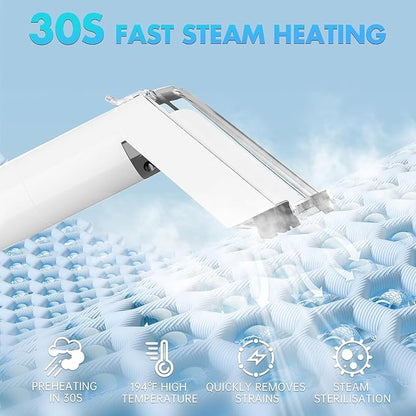 Portable Carpet & Upholstery Steam Spot Cleaner Machine with Heating System 15Kpa Power Suction Deep Spot Cleaning for Pet Stains, Couch, Stairs, Car & Furniture White