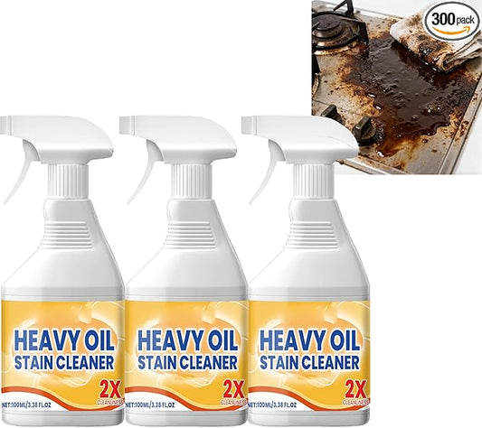 Heavy Duty Kitchen Degreaser Spray, Powerful Multi-Purpose Cleaner, for Oven and Grill Stubborn Oil Stains, Grease and Grime, All-Purpose Degreaser for Tough Surfaces, Durable Stain (3PCS)