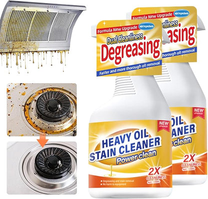 Kitchen Heavy Oil Cleaner, Upgrade All Purpose Kitchens Heavy Oil Cleaning Agent, Grease Remover, Multipurpose Kitchen Cleaner Spray for Countertops, Ovens, and Appliances (2)