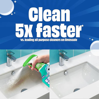 Scrubbing Bubbles Easy Clean Foaming Bleach-Free Bathroom All Purpose Cleaner, Fast-Acting Foam Cleans Limescale, Dirt and Grime on Showers, Sinks, Toilets, Tiles, Counters, & More, 32oz Spray