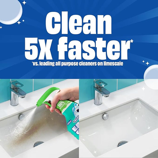 Scrubbing Bubbles Easy Clean Foaming Bleach-Free Bathroom All Purpose Cleaner, Fast-Acting Foam Cleans Limescale, Dirt and Grime on Showers, Sinks, Toilets, Tiles, Counters, & More, 32oz Spray