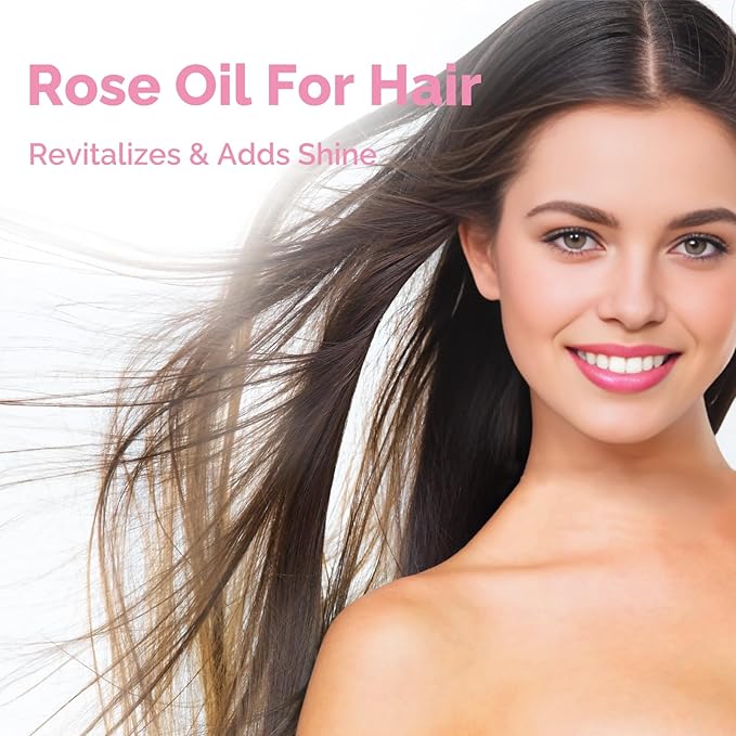 GM Gumili Rose Essential Oil for Face, Hair, Body, Skin, Aromatherapy, Essential Oils Diffuser, DIY Blends - 2 Oz