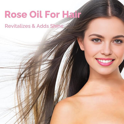 GM Gumili Rose Essential Oil for Face, Hair, Body, Skin, Aromatherapy, Essential Oils Diffuser, DIY Blends - 4 Oz