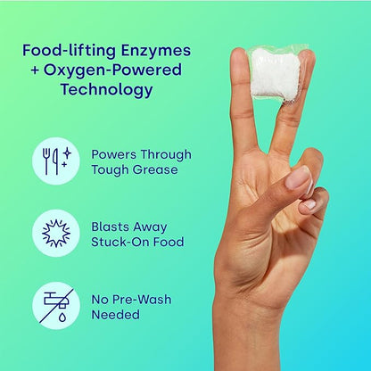 Dropps UltraWash Dishwasher Detergent Pods, Lemon Citrus (64 Ct) - Cuts Grease & Stuck-On Food | Sparkling Dishes & Glasses | Residue-Free | Clean Ingredients | No Pre-Rinse | Plastic Free Packaging