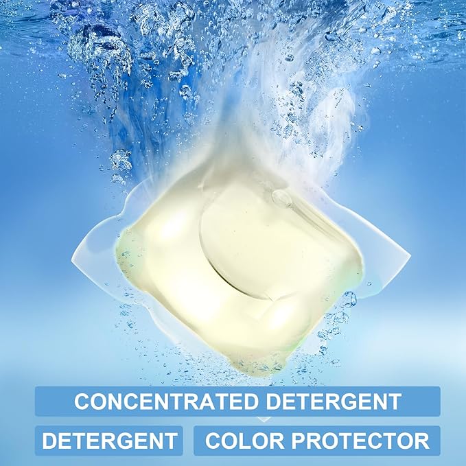 150 Count Liquid Laundry Detergent Soap Pods Bulk, Anti Sensitive Laundry Pods Fresh Scented Washing Machine Pod with Container Box Stain Odor Removal Ultra Concentrated(Honey Orchid Scent)