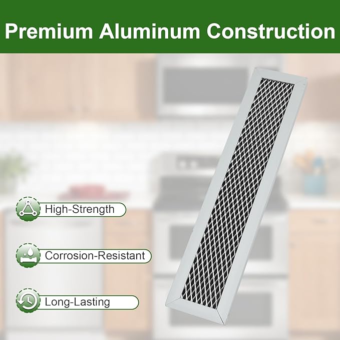 2PCS Microwave Charcoal Filters Compatible with Frigidaire FGMV17WNVFA FMV152KSA FMV152KBA FMV152KMA FMV152KQA FMV152KWA