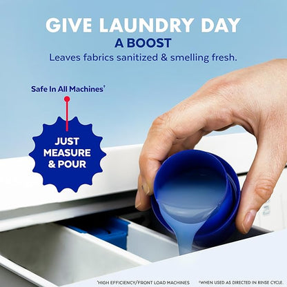 Lysol Disinfectant Laundry Sanitizer & Scent Booster, Laundry Detergent Additive, Color Safe Bleach Alternative, Laundry Odor Eliminator, Kills Bacteria & Viruses, Crisp Linen Scent, 41 Fl Oz Liquid
