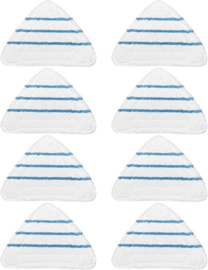 8 Pack Reusable Mop Pads Compatible with True & Tidy STM-500, STM-700 Steam Mops, Refills for Turonic ST3 Steam Mop Microfiber Washable Pads, Cloths for Floor Cleaning, Scrubbing and Floor Caring