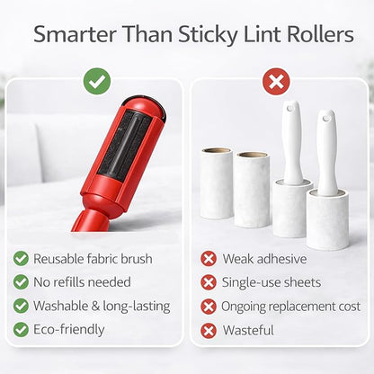 Pet Hair Remover Roller- Pet Hair Removal Tool with Strong Grip for Effortless Cleaning- Pet Hair Roller Lifts Fur from Clothes, Furniture & Car- Keep Your Home Fur-Free with Easy Cat Hair Lint Roller