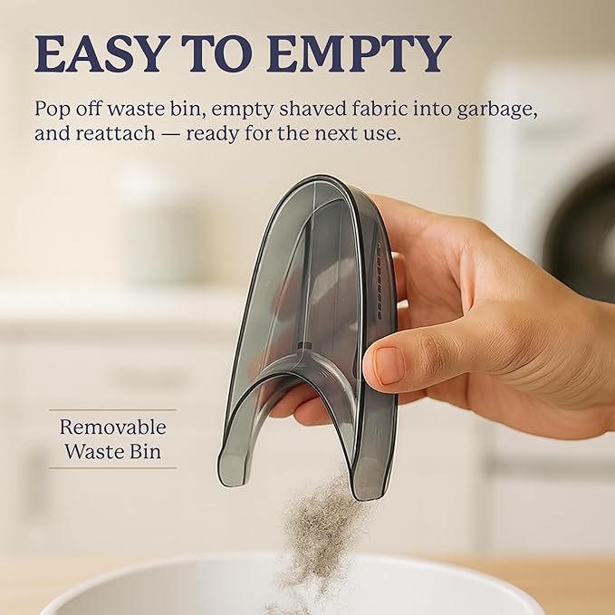 Farberware Large Lint Remover Fabric Shaver – Battery Operated Lint Shaver with Triple Blades for Clothes, Sweater Shaver to Remove Fuzz, Lint Balls, Pilling for Clothing, Couch, Furniture