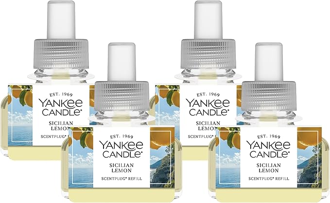Yankee Candle Sicilian Lemon ScentPlug Refills (Pack of 4)