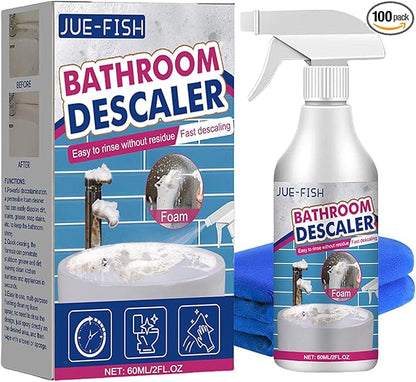 Lanenow Jue-Fish Bathroom Descaler Foam Cleaner - Stubborn Stains Remover, Fresh Scent, All Purpose Bubble Spray (1pcs)