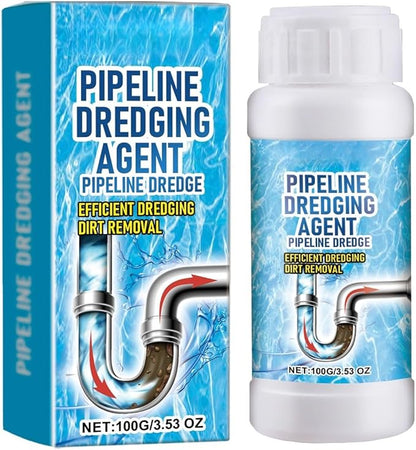 Pipeline Dredging Agent, Drain Clog Remover Agent, Powerful Pipe Dredging Agent,Kitchen Unblocker,Powerful Sink and Drain Cleaner Powder,Fast Foaming Cleaning Tool for Kitchen Toilet Pipeline