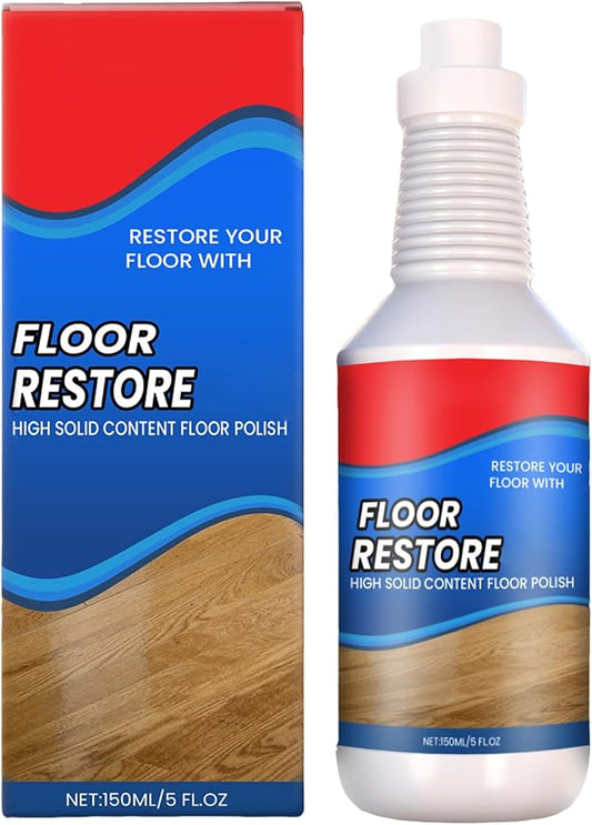 RAINPOT 2026 Floor Restore Wood Floor Polish 5 fl oz | Hardwood Floor Restorer | Floor Shine Enhancer for Laminate Vinyl Bamboo | Quick Dry Protective Floor Care (1 PC)