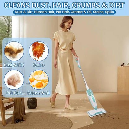 Steam Mop Replacement Pads Compatible with Shark S1000, S1000A, S1000C, S1000WM, 6 Pack Reusable Microfiber Mop Pads for Hardwood and Tile Floors, Ideal for Pet and Kid Friendly Homes