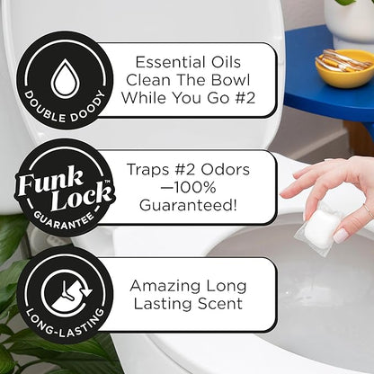 Poo-Pourri Before-You-Go 2-in-1 Toilet Potty Pods, Original Citrus, 20 Ct, Bathroom Odor Deodorizer and Toilet Cleaner with Essential Oils, Lemon, Bergamot and Lemongrass Scent