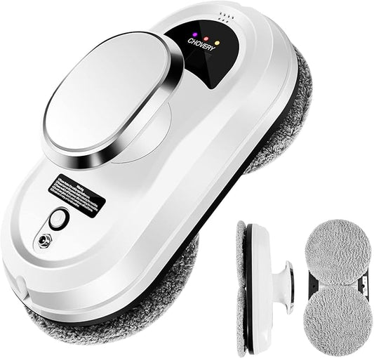 Window Cleaner Robot,Smart Glass Cleaning Robotic with 5600Pa Strong Suction,Remote Control Window Cleaning Robot for Windows/Tiles/Class Door