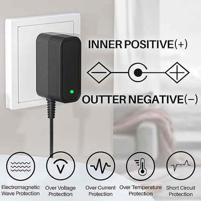 9V Power Supply for Labigo Electric Spin Scrubber LA1 Pro Charger for Voweek Electric Spin Scrubber AC Adapter Compatible with Voweek VWS211 SP02 for Labigo LA1 Pro Cordless Cleaning Brush Power Cord