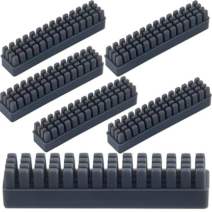 6pcs Silicone Nozzle Wiper Brush for Bambu Lab A1 Mini, Self-Adhesive Nozzle Cleaner Tool, 3D Printer Hotend Nozzle Brush Replacement Kit Incompatible with Bamboo Lab A1- Gray