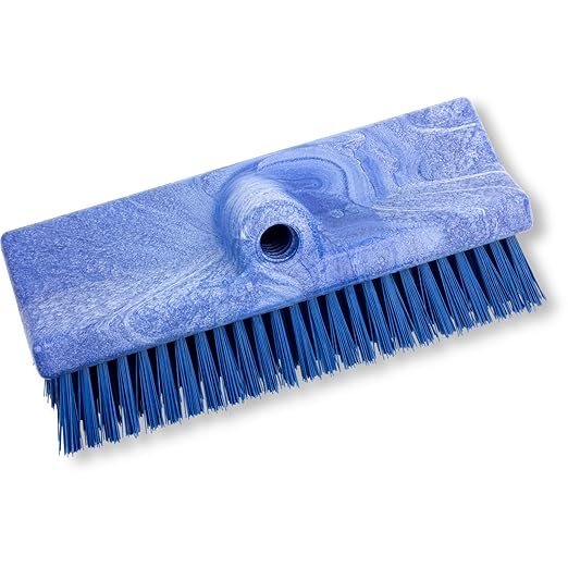 SPARTA 40423EC14 Plastic Floor Scrub Brush, Wall Brush, Equipment Brush With Nonabsorbent Bristles For Industrial Kitchens, Hospitals, Commercial Cleaning, 10 Inches, Blue, (Pack of 2)