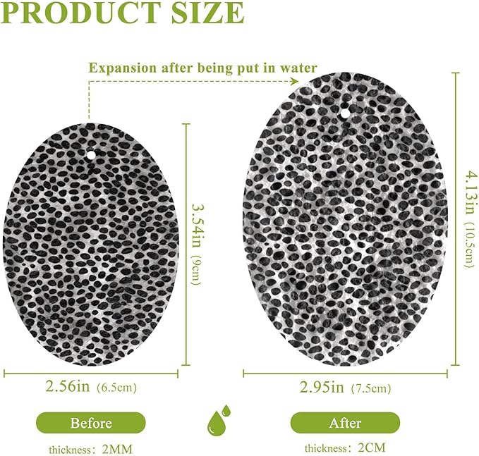 Leopard Kitchen Scrub Sponges, Pop-up Kitchen Cleaning Sponges Reusable Dish Washing Sponges for Bathroom Household Cleaning 3 Pack - Non Scratch Scrubber